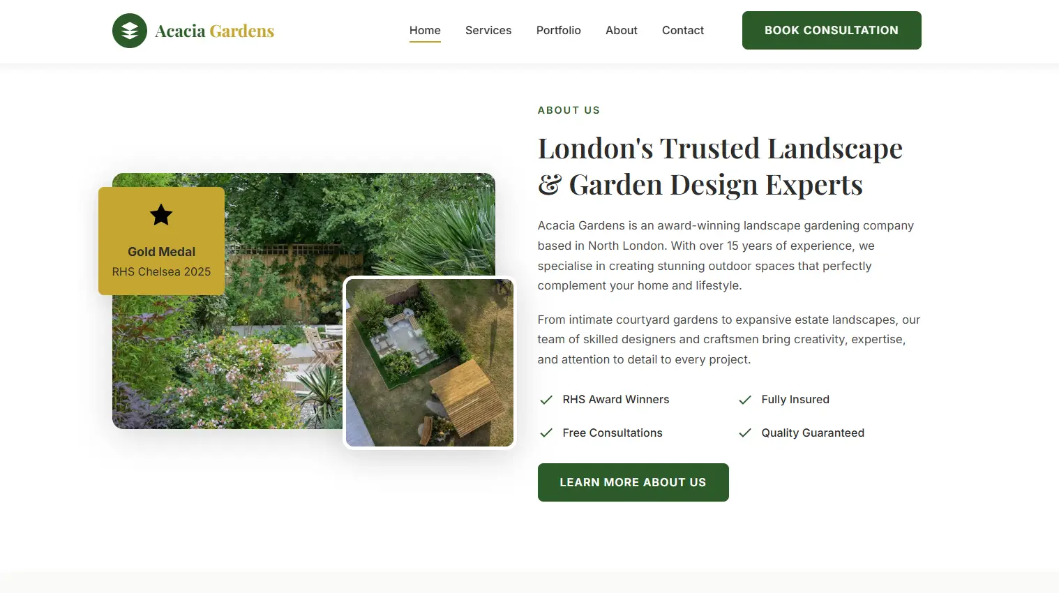 Acacia Gardens - Premium Landscaping Website Template thumbnail 5