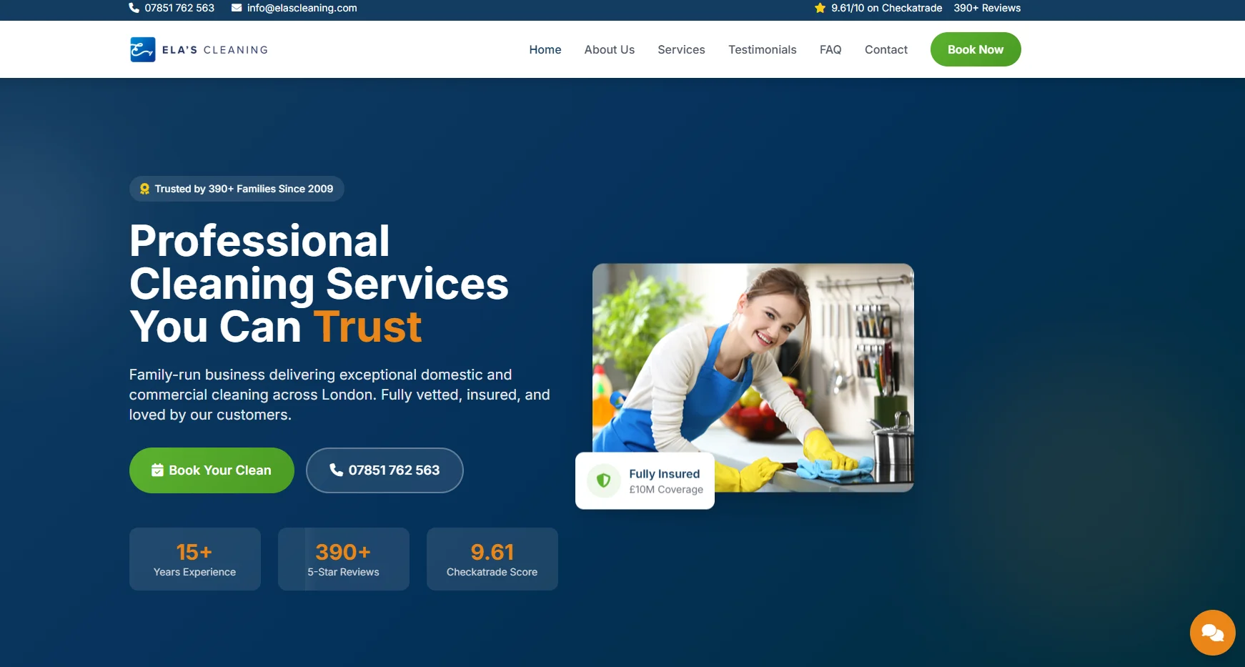 CleanPro - Cleaning Services Website Template