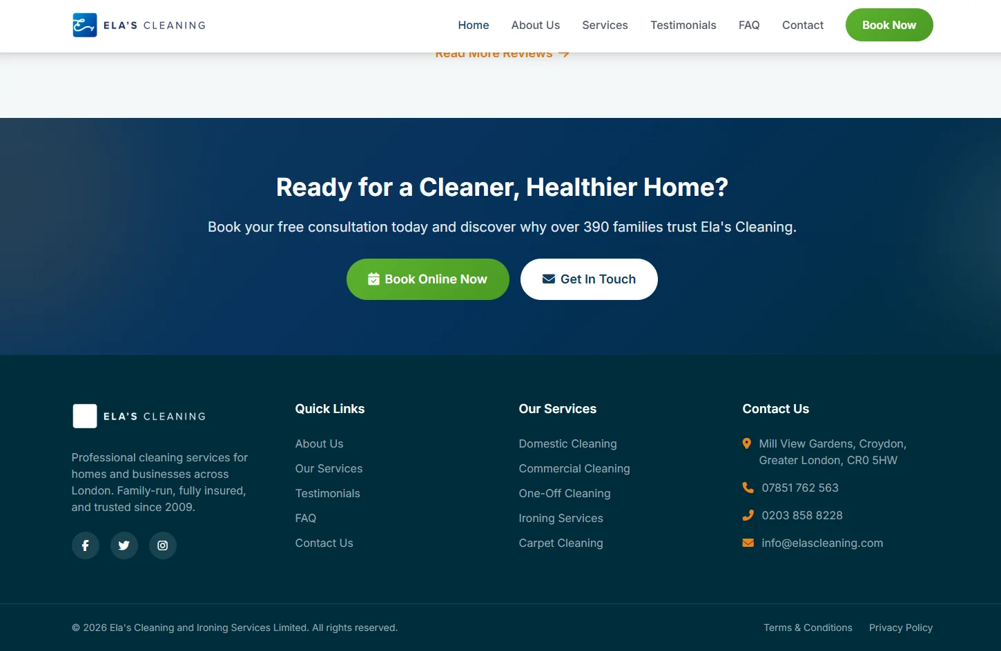 CleanPro - Cleaning Services Website Template thumbnail 3